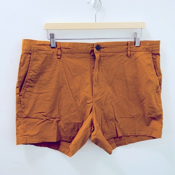 Amazon Essentials Mens 5" Inseam FLat Front Stretch Chino Short Pockets 38 - Picture 2 of 10
